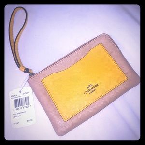 2/$80 COACH WRISTLET IN COLORBLOCK LEATHER